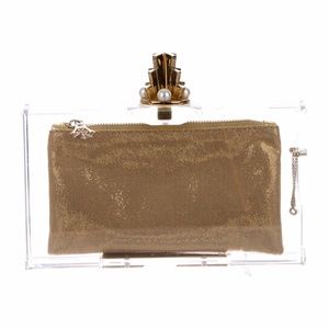 Charlotte Olympia Acrylic Pandora Box Clutch